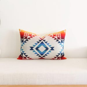 14x20 Pilot Rock Wool Pillow Cover, Colorful Southwestern Pillow Cover (Ready to Ship)