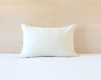 Textured Accent Toss Schumacher Embroidered Tortuga Ivory Lumbar Throw Pillow Cover with Gold Zipper Designer Neutral Cushion Case