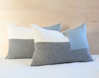 Color block pillows abstract geometric Color block pillows abstract geometric