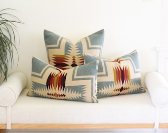Shale Harding Wool Pillow Cover, Southwestern Pillow Cover (Made to Order)