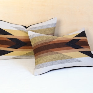 Pair of 12x18 Wyeth Trail Oxford Wool Pillow Covers, Southwestern Accent Pillows (Made to Order)