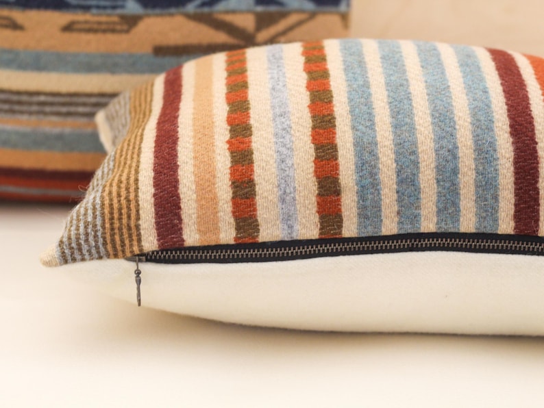 Chimayo Wool Pillow Cover in Harvest Tan Stripe (Ready to Ship) bild 4