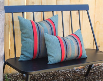 Yakima Park Heather Outdoor Pillow Cover, Yakima Camp Stripe Pillow