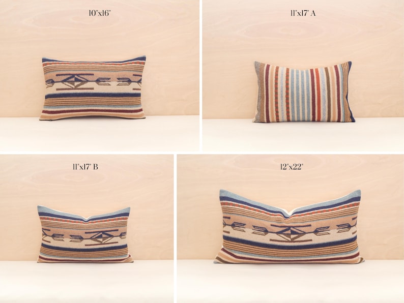 Chimayo Wool Pillow Cover in Harvest Tan Stripe (Ready to Ship) bild 7