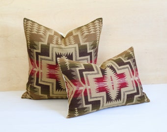 Bronze Harding Star Wool Pillow Cover, Southwestern Pillow Cover (Made to Order)