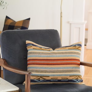 Chimayo Wool Pillow Cover in Harvest Tan Stripe (Ready to Ship) bild 6