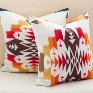 Tucson Pillow Cover, Southwestern Wool Pillow Cover (Made to Order)