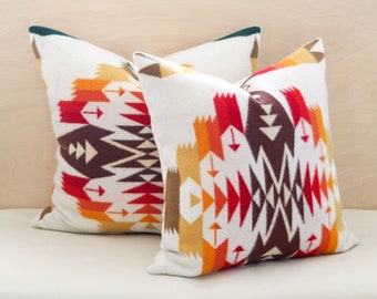Tucson Pillow Cover, Southwestern Wool Pillow Cover (Made to Order)