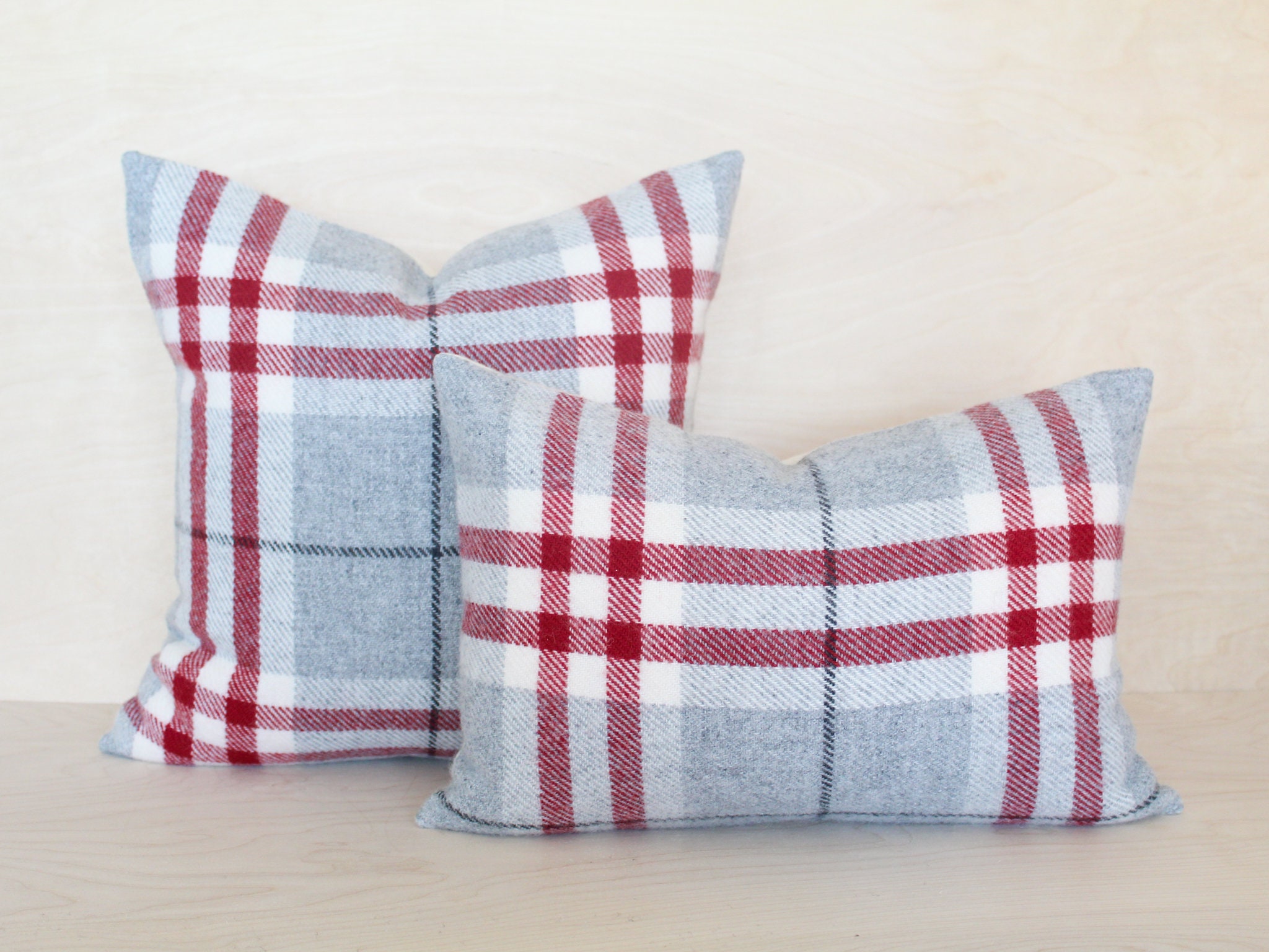 cranberry red throw pillows