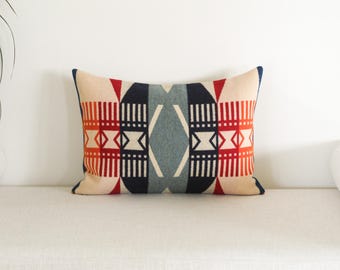 14x20 Fire Legend Wool Pillow Cover, Southwestern Pillow Cover (Ready to Ship)