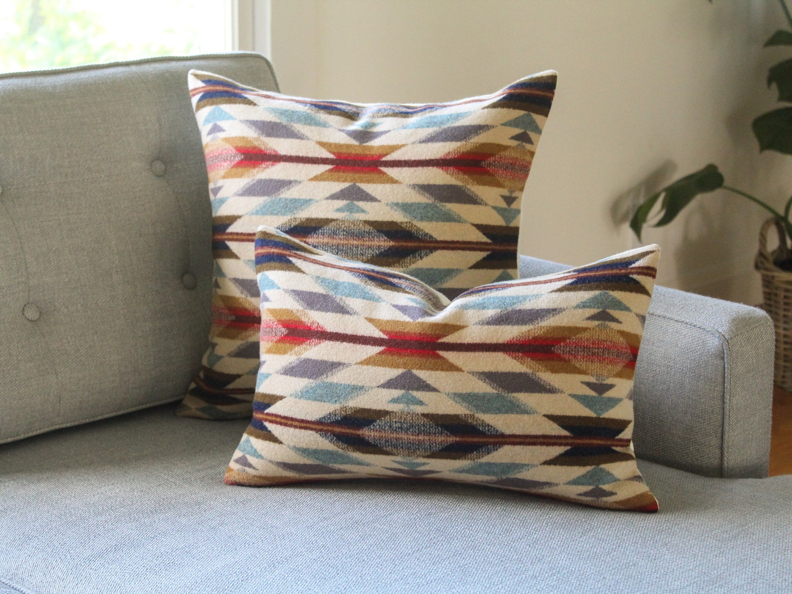 Wyeth Trail Wool Pillow Cover Native American Pillow Cover Etsy