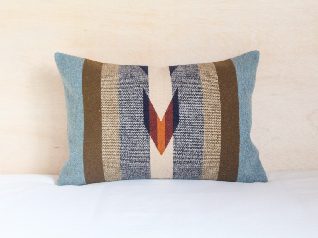 Wyeth Trail Wool Pillow Cover, Southwestern Lumbar Accent Pillow