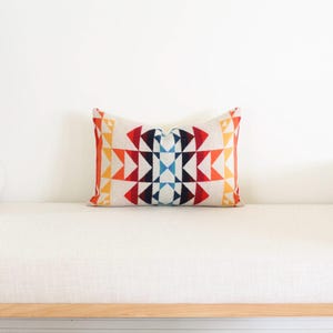 11x17 Pilot Rock Wool Pillow Cover, Colorful Southwestern Pillow Cover (Ready to Ship)