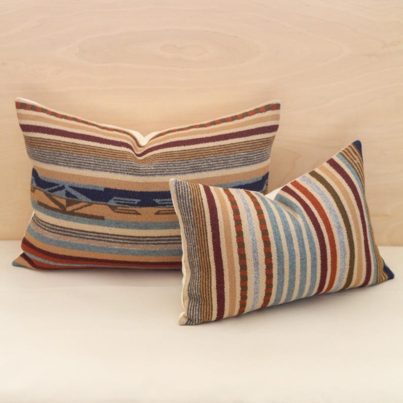 Chimayo Wool Pillow Cover in Harvest Tan Stripe (Ready to Ship) bild 1