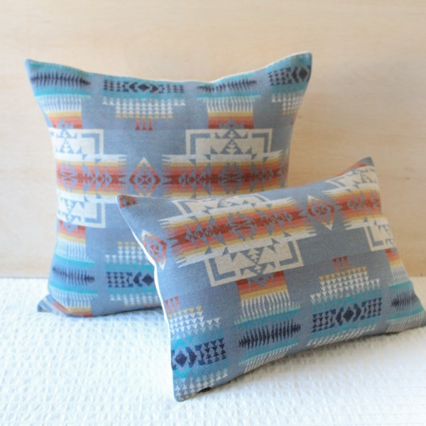 Blue Chief Joseph Pillow Cover, Southwestern Pillow Cover (Made to Order)