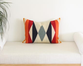 14x20 Fire Legend Wool Pillow Cover, Southwestern Pillow Cover (Ready to Ship)