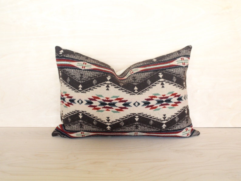 Spirit of the Peoples Wool Pillow Cover, Southwestern Pillow Cover Made to Order image 5