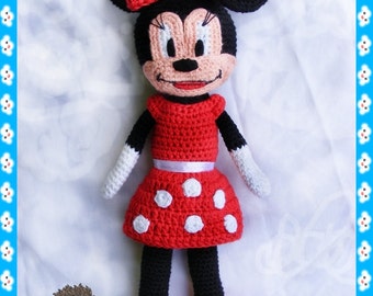 Crochet Minnie mouse doll pattern