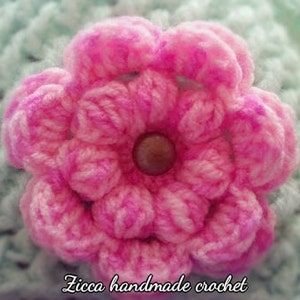 Crochet flower pdf pattern