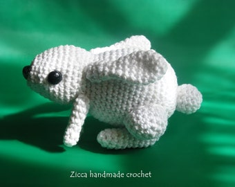 Crochet Amigurumi rabbit, bunny pdf pattern