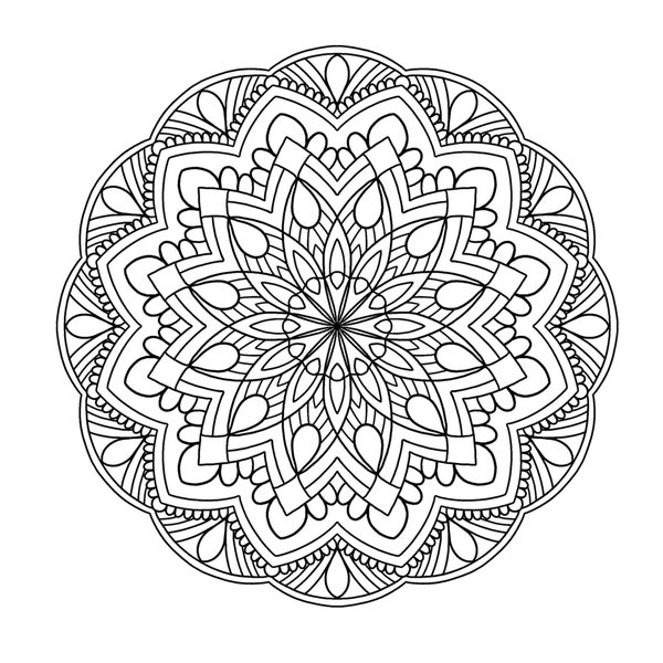 Instant Download - adult colouring page - pattern 4