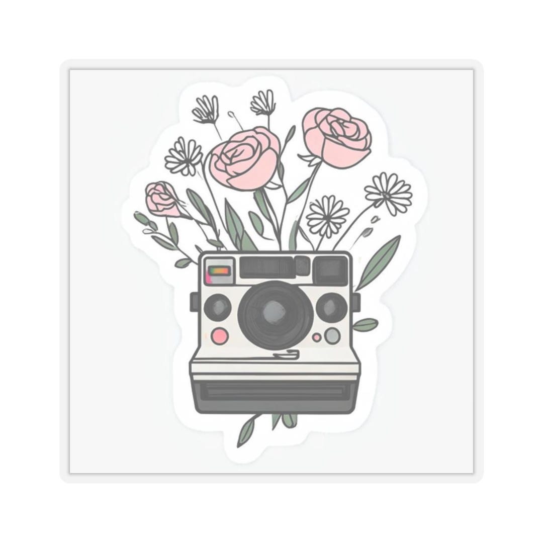Whimsical Polaroid Camera With Flowers - Etsy