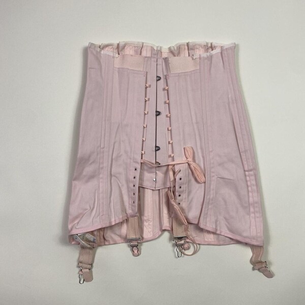 1940s - 1950s Pink Girdle Shapewear Skirt with Boning #3