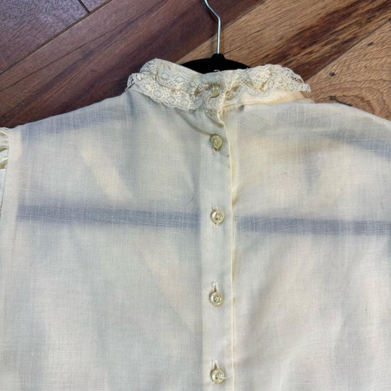 1970s - 1980s Jessica's GUNNE SAX White Lace Prairie … - Gem