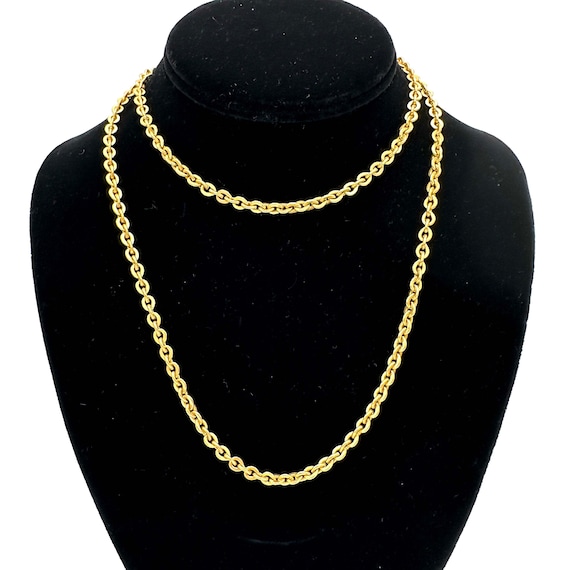 1950s - 60s MIRIAM HASKELL Golden Link Chain Neck… - image 1