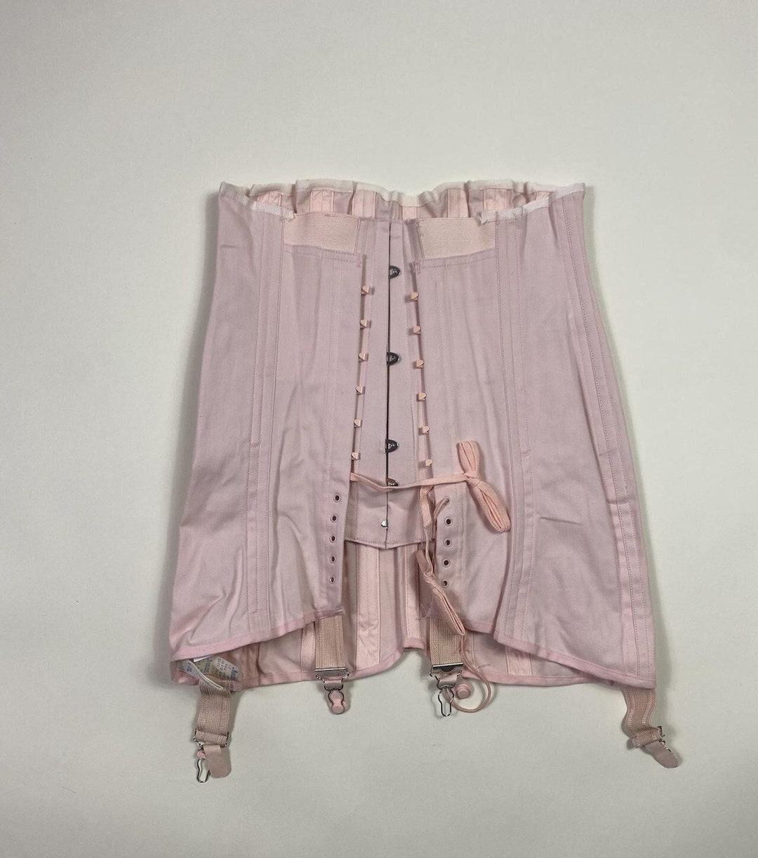 1940s 1950s Pink Girdle Shapewear Skirt With Boning 3 Etsy