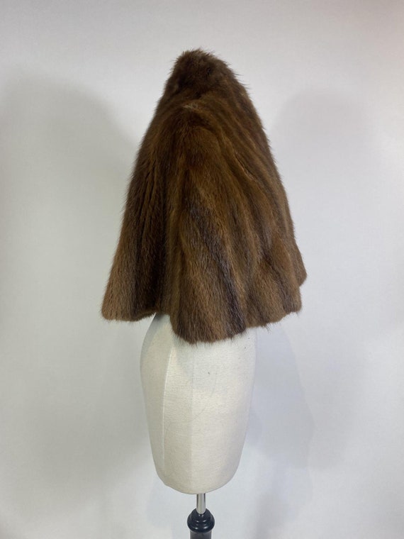 Mid Century Muskrat Fur Caplet - image 4