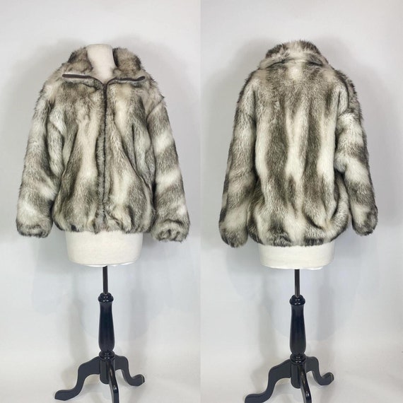 1970s - 1980s Gloria Vanderbilt Faux Fox Fur Coat