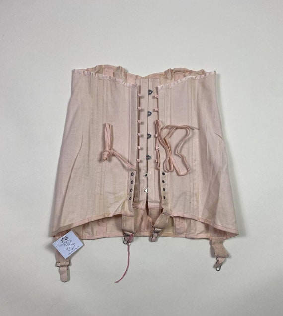 1940s - 1950s Pink Girdle Shapewear Skirt with Bo… - image 1