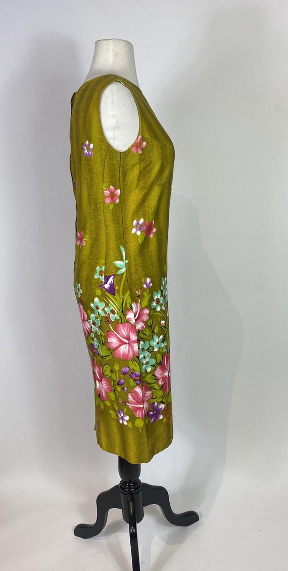 1960s Kuulei Sportswear Cotton Floral Shift Dress - image 3
