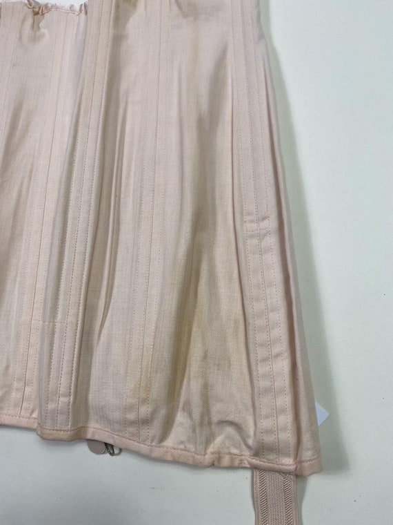 1940s - 1950s Pink Girdle Shapewear Skirt with Bo… - image 8