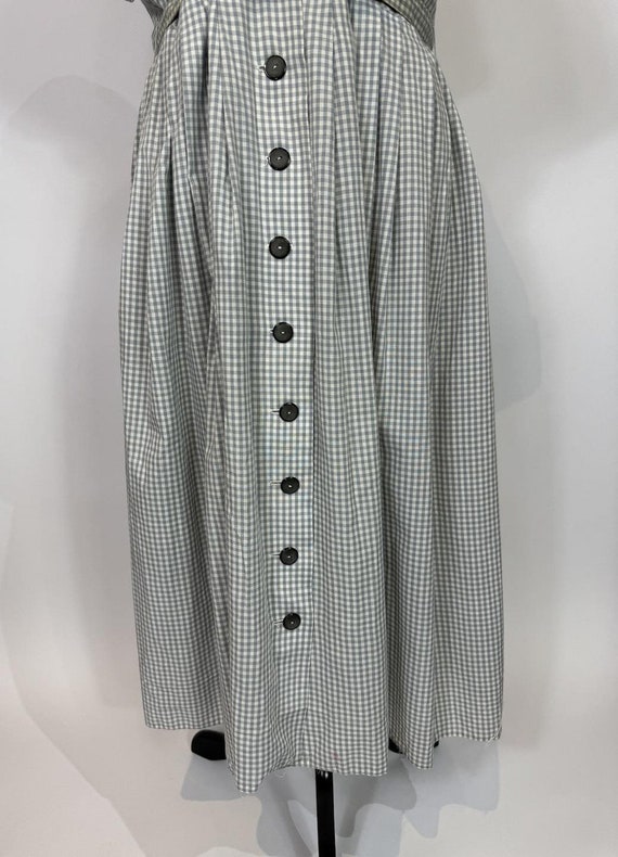 1950s - 1960s George Hess Blue and White Gingham … - image 7