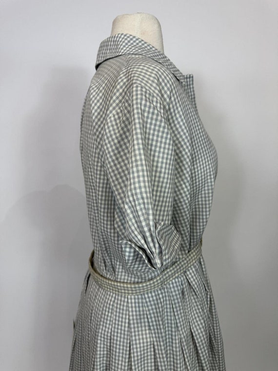1950s - 1960s George Hess Blue and White Gingham … - image 4