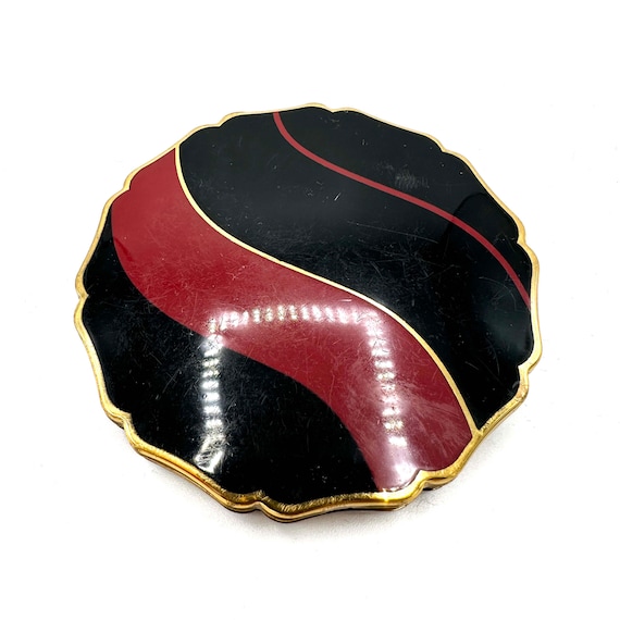 1950s - 1960s Stratton Wave Design Compact With S… - image 1