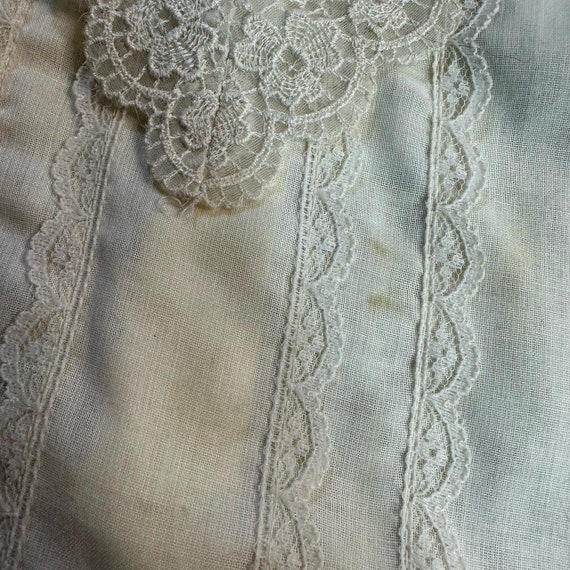 1970s - 1980s Jessica's GUNNE SAX White Lace Prairie … - Gem