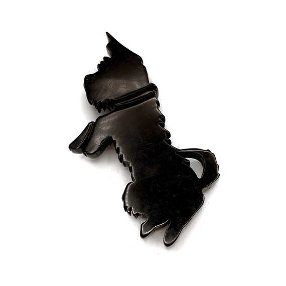 1920s - 30s Bakelite Scotty Dog Dress Clip