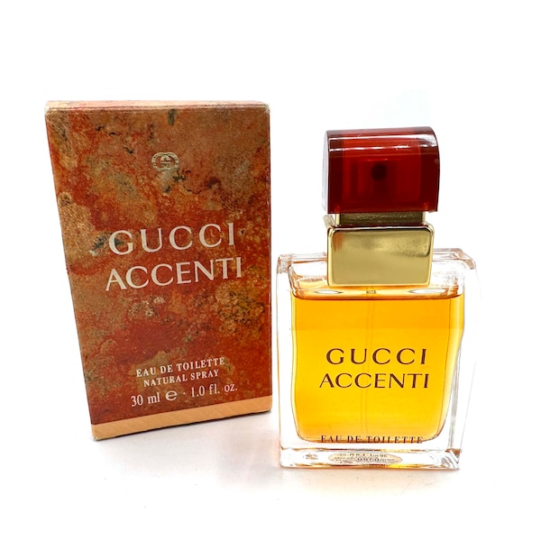 1990s GUCCI Accenti Eau De Toilette Natural Spray 30ml 1.0 fl. oz.