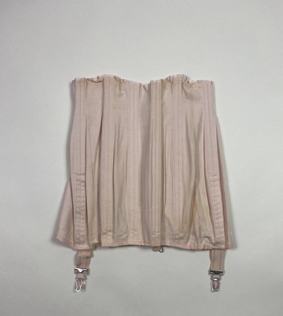 1940s - 1950s Pink Girdle Shapewear Skirt with Bo… - image 2