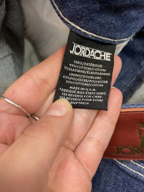 1990s - Y2K Jordache Dark Wash Denim Mom Jeans - image 7