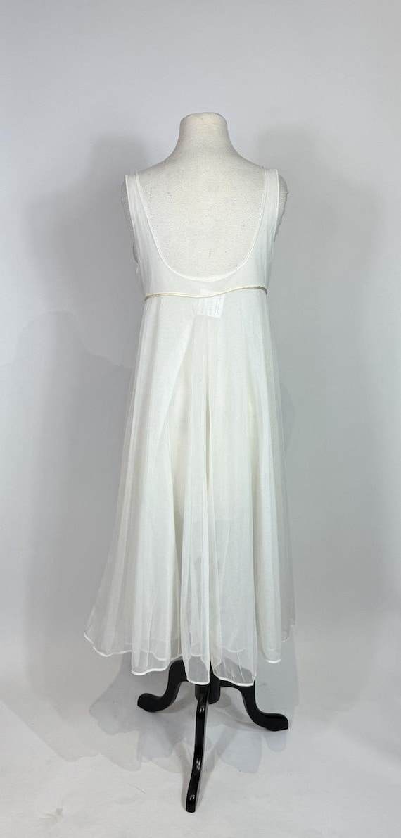 1950s - 1960s Eve Stillman White Nylon Sequin Bab… - image 6