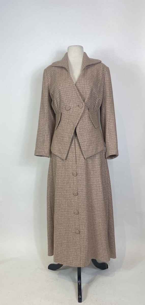 1920s Art Deco Style Cashmere Tweed Tailored Skir… - image 2