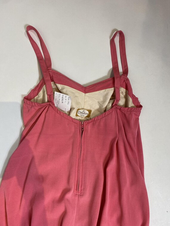 1950s Catalina Pink Ruched Hip Swimsuit - image 5