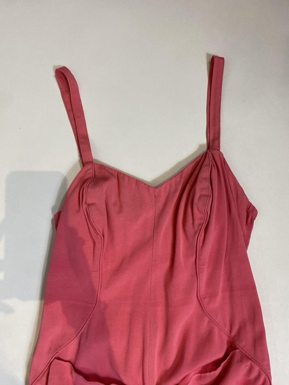 1950s Catalina Pink Ruched Hip Swimsuit - image 3