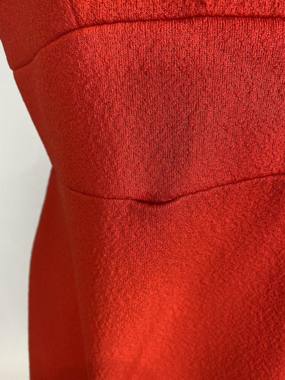 1970s Ruffle Collar Button Detail Maxi Dress - image 9