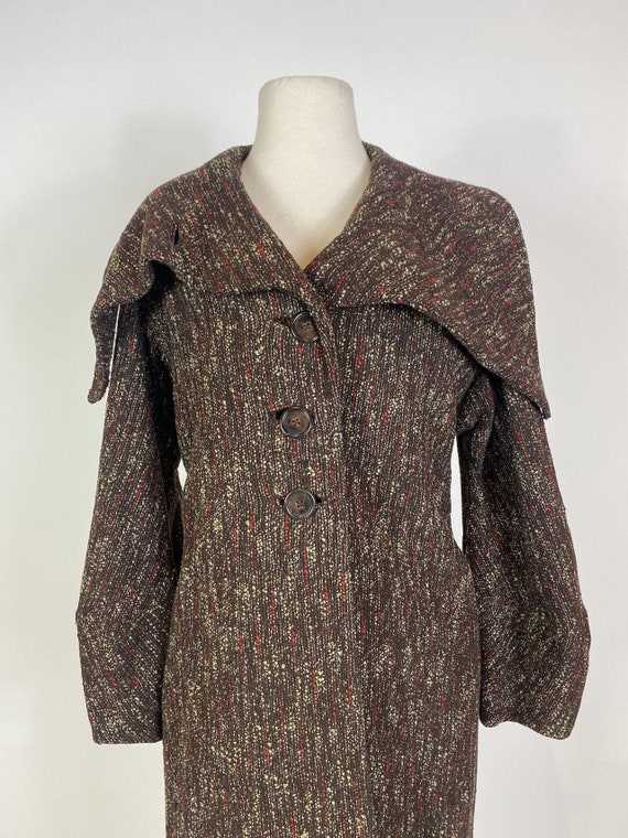 1920s Jumbo Collar Tweed Skirt and Jacket 2 pc. S… - image 6