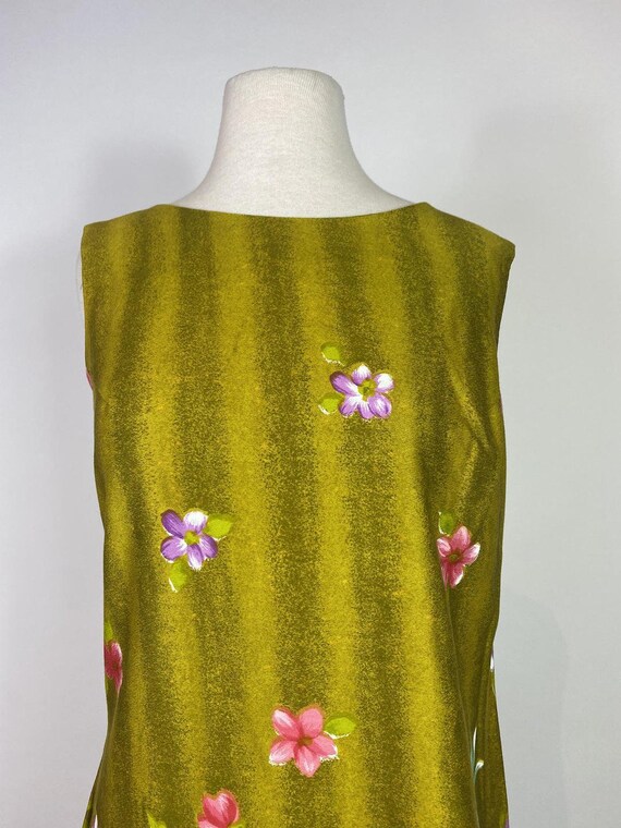 1960s Kuulei Sportswear Cotton Floral Shift Dress - image 6